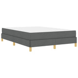 Letto a molle Grigio scuro 140 x 200 cm Tessuto