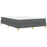 Letto a molle Grigio scuro 140 x 200 cm Tessuto