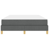 Letto a molle Grigio scuro 140 x 200 cm Tessuto