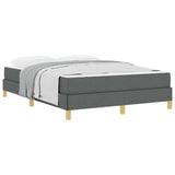 Letto a molle Grigio scuro 140 x 200 cm Tessuto