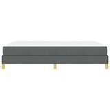 Letto a molle Grigio scuro 140 x 200 cm Tessuto