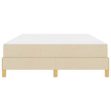 Letto a molle Crema 140 x 200 cm Tessuto