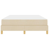 Letto a molle con materasso Crema 140 x 200 cm Tessuto