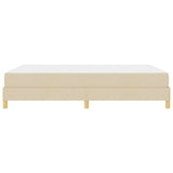 Letto a molle con materasso Crema 140 x 200 cm Tessuto