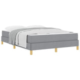 Letto a molle Grigio chiaro 160 x 200 cm Tessuto
