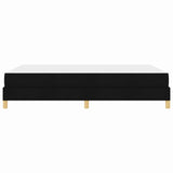Letto a molle Nero 160 x 200 cm Tessuto