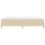 Letto a molle Crema 160 x 200 cm Tessuto