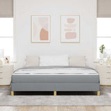 Letto a molle Grigio chiaro 180 x 200 cm Tessuto