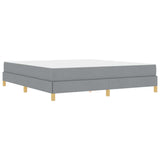 Letto a molle Grigio chiaro 180 x 200 cm Tessuto