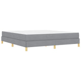 Letto a molle Grigio chiaro 180 x 200 cm Tessuto