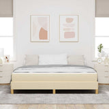 Letto a molle Crema 180 x 200 cm Tessuto