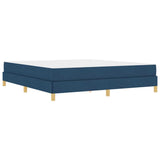 Letto a molle Blu 180 x 200 cm Tessuto