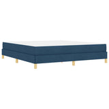 Letto a molle Blu 180 x 200 cm Tessuto