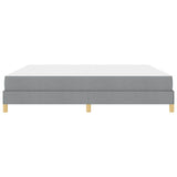 Letto a molle Grigio chiaro 200 x 200 cm Tessuto