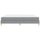 Letto a molle Grigio chiaro 200 x 200 cm Tessuto