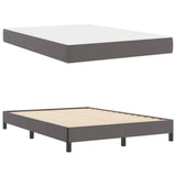 Struttura del letto con materasso Grigio 140 x 190 cm Tessuto
