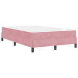 Letto a molle con materasso Rosa 120 x 190 cm Tessuto