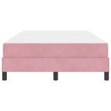 Letto a molle con materasso Rosa 120 x 190 cm Tessuto