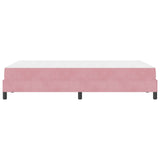 Letto a molle con materasso Rosa 120 x 190 cm Tessuto