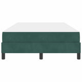 Letto a molle con materasso Verde Scuro 120 x 200 cm Tessuto