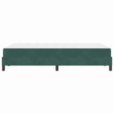 Letto a molle con materasso Verde Scuro 120 x 200 cm Tessuto