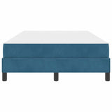 Letto a molle con materasso Blu Scuro 120 x 210 cm Tessuto