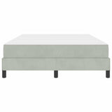 Letto a molle con materasso Grigio chiaro 160 x 210 cm Tessuto