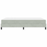 Letto a molle con materasso Grigio chiaro 160 x 210 cm Tessuto