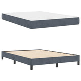 Letto a molle con materasso Grigio scuro 160 x 210 cm Tessuto