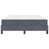 Letto a molle con materasso Grigio scuro 160 x 210 cm Tessuto