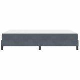 Letto a molle con materasso Grigio scuro 160 x 210 cm Tessuto
