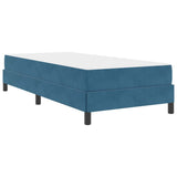 Letto a molle con materasso Blu Scuro 80 x 220 cm Tessuto