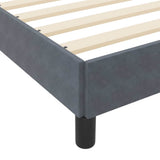 Letto a molle con materasso Grigio scuro 180 x 220 cm Tessuto