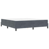 Letto a molle con materasso Grigio scuro 180 x 220 cm Tessuto