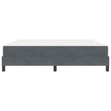 Letto a molle con materasso Grigio scuro 180 x 220 cm Tessuto