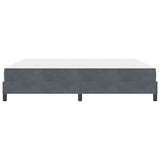 Letto a molle con materasso Grigio scuro 180 x 220 cm Tessuto