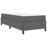 Letto a molle Grigio scuro 80 x 200 cm Tessuto