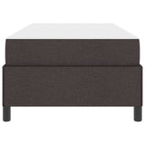 Letto a molle Marrone Scuro 80 x 200 cm Tessuto