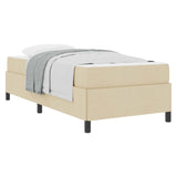 Letto a molle Crema 80 x 200 cm Tessuto