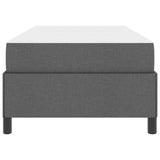 Letto a molle con materasso Grigio scuro 90 x 190 cm Tessuto