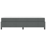 Letto a molle con materasso Grigio scuro 90 x 190 cm Tessuto