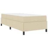Letto a molle Crema 100 x 200 cm Tessuto