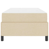 Letto a molle Crema 100 x 200 cm Tessuto