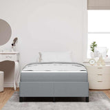 Letto a molle Grigio chiaro 120 x 190 cm Tessuto
