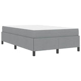 Letto a molle Grigio chiaro 120 x 190 cm Tessuto