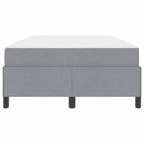 Letto a molle Grigio chiaro 120 x 190 cm Tessuto