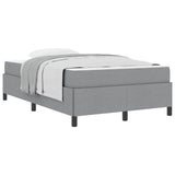 Letto a molle Grigio chiaro 120 x 190 cm Tessuto