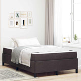 Letto a molle Marrone Scuro 120 x 190 cm Tessuto