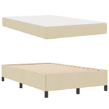 Letto a molle Crema 120 x 190 cm Tessuto