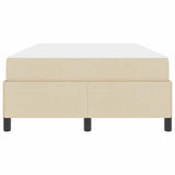 Letto a molle Crema 120 x 190 cm Tessuto